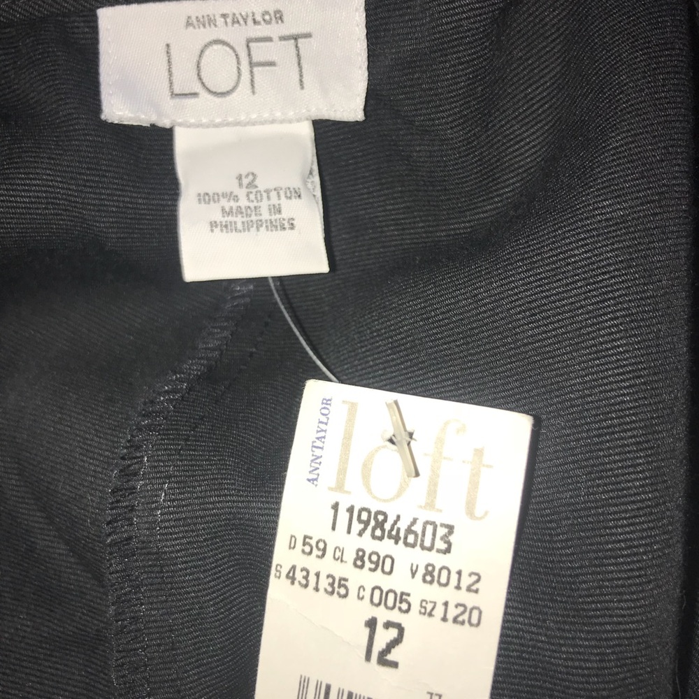 Dressy Black Capri Pants w/ white embroidery